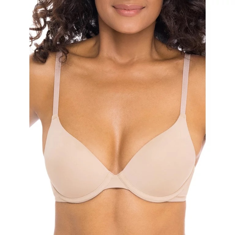 🆕 Secret Treasures Women's Adjustable Strap Underwire T-Shirt Bra 40D - Beige